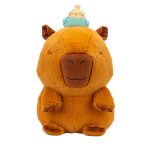 Russ 14-inch Sleepy Capybara with Bird Plush | Jazwares