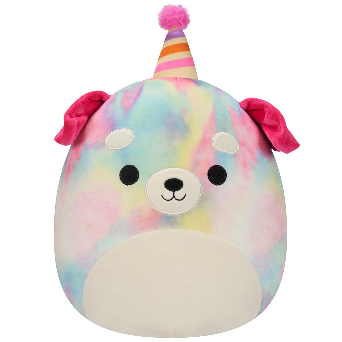 SQCR05549-Squishmallows-12InchMediumPlush-Delenne-Tie-DyeDogWPartyHatandHappyBirthdayEmbroidery-OP-Front_lpr.jpg