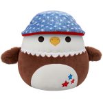 Squishmallows 5" Edward the Bald Eagle with Bucket Hat | Jazwares
