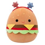 Squishmallows 14" Carl the Cheeseburger with Red and Blue Star Headband | Jazwares