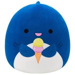 Squishmallows 20" Mav the Blue Shark Holding Ice Cream | Jazwares