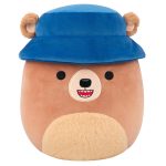 Squishmallows 12" Stokely the Brown Kodiak Bear with Bucket Hat | Jazwares